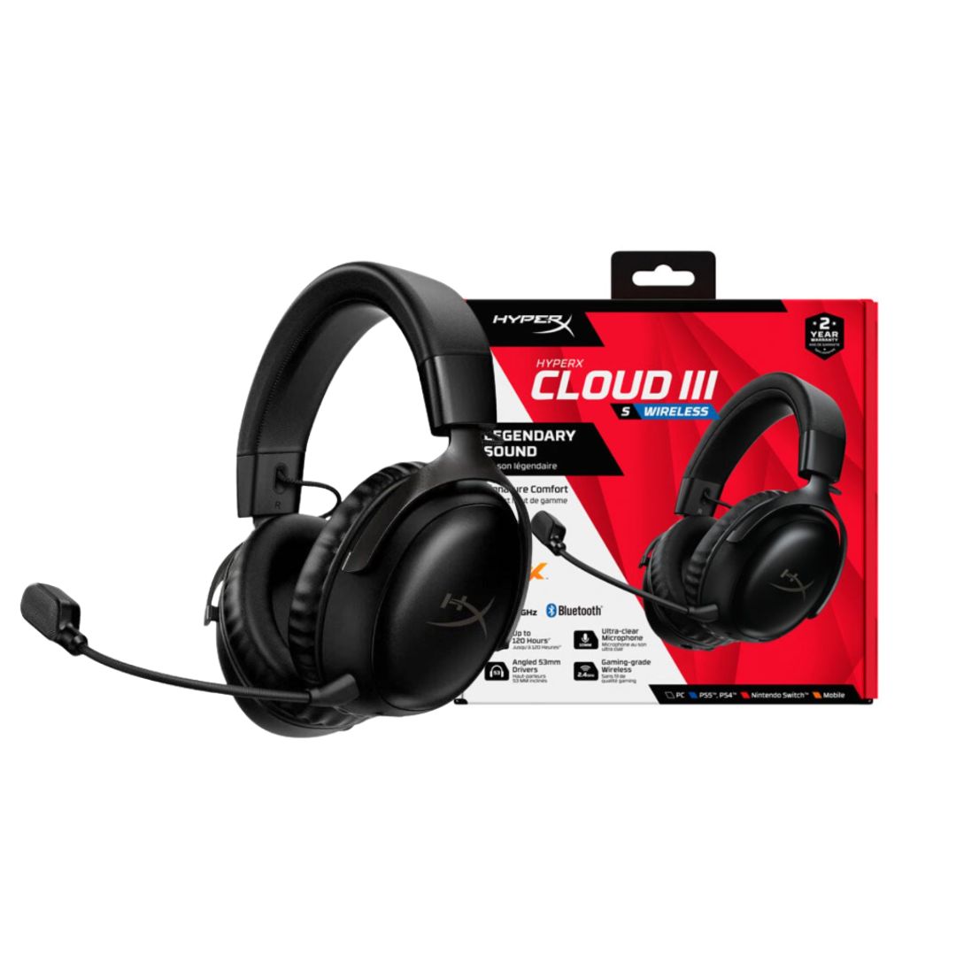 سماعة الألعاب اللاسلكية HyperX Cloud III S - أسود
