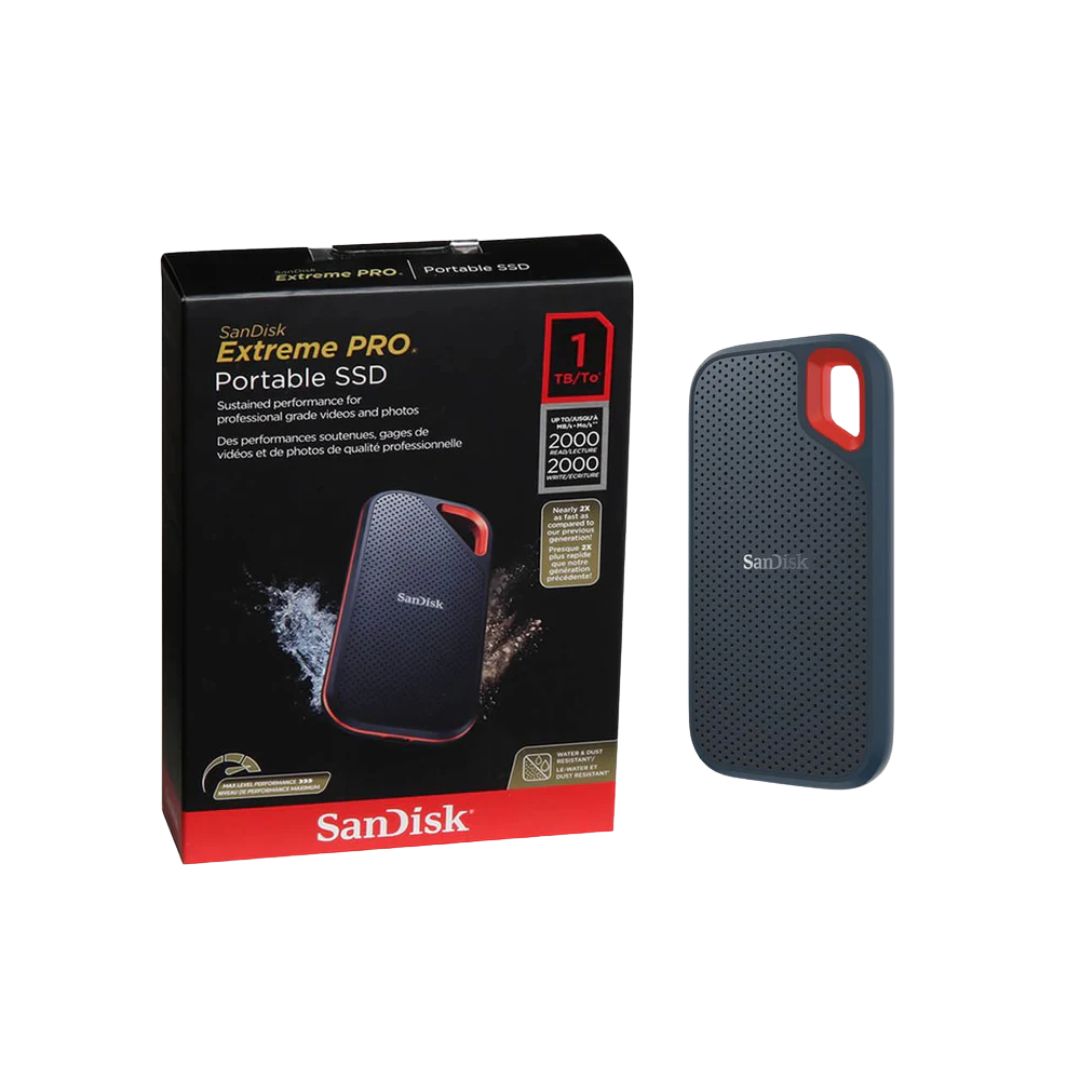 قرص صلب خارجي محمول SanDisk E81 Extreme PRO بسعة 1 تيرابايت