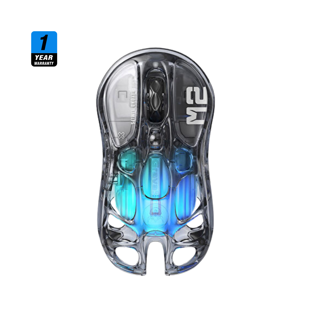 GravaStar Mercury M2 Wireless Gaming Mouse - Transparent Black