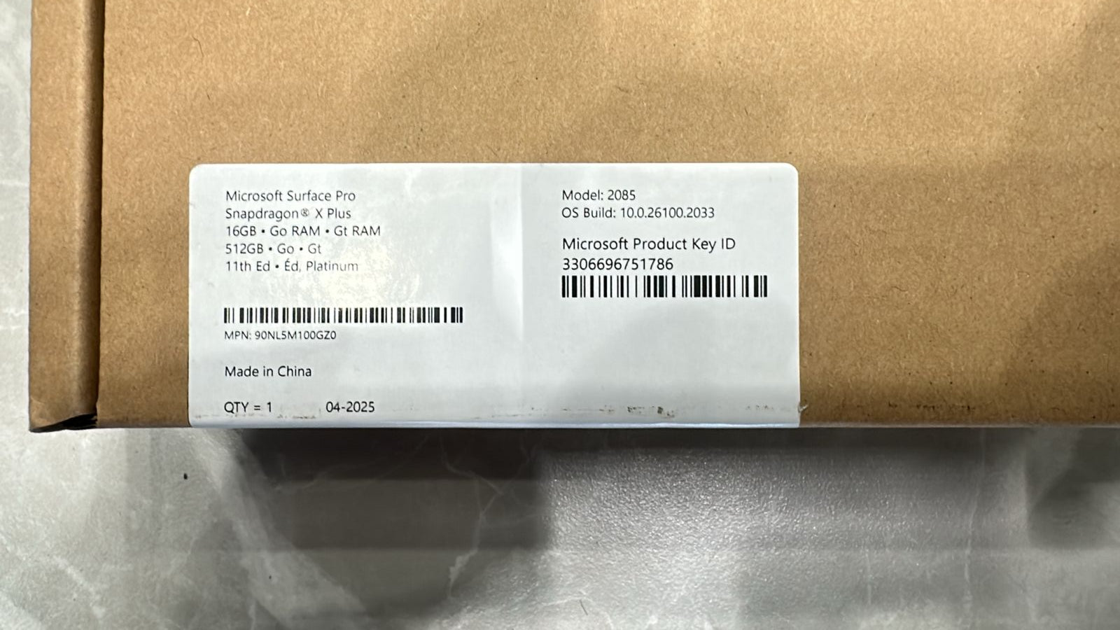 Microsoft Surface Pro 11 - ZIL-00007, Snapdragon X Plus, RAM 16GB, SSD 512GB, Qualcomm Adreno, 13 (2880 x 1920), Platinum