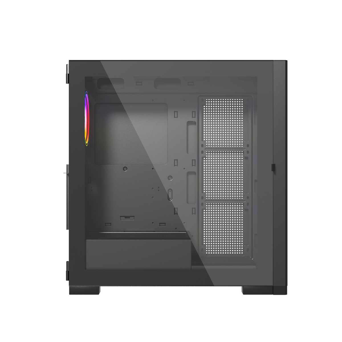 Raptor 290-XL ARCTIC HAWK RGB Mid Tower Case - Black - شركة القيم العالمية للحاسبات