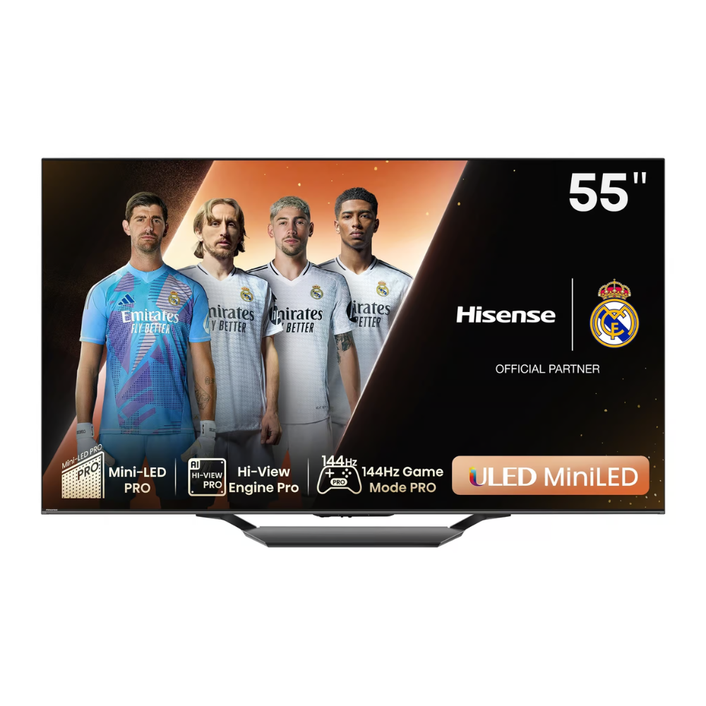 تلفزيون Hisense 55U7N Mini-LED ULED 4K مقاس 55 بوصة VIDAA الذكي