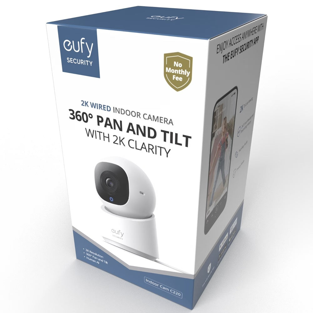 eufy Indoor Cam C220 - 2K Security Camera with Wi-Fi