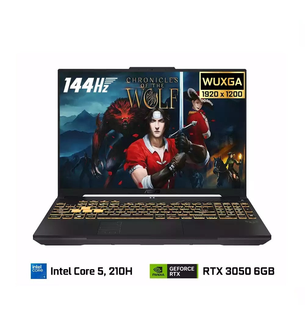 ASUS TUF Gaming F16 FX607VJ-RL029AR, Intel Core 5 210H, RAM 8GB, SSD 512GB, NVIDIA RTX 3050 6GB, 16.0 inch WUXGA IPS 144Hz, Mecha Gray