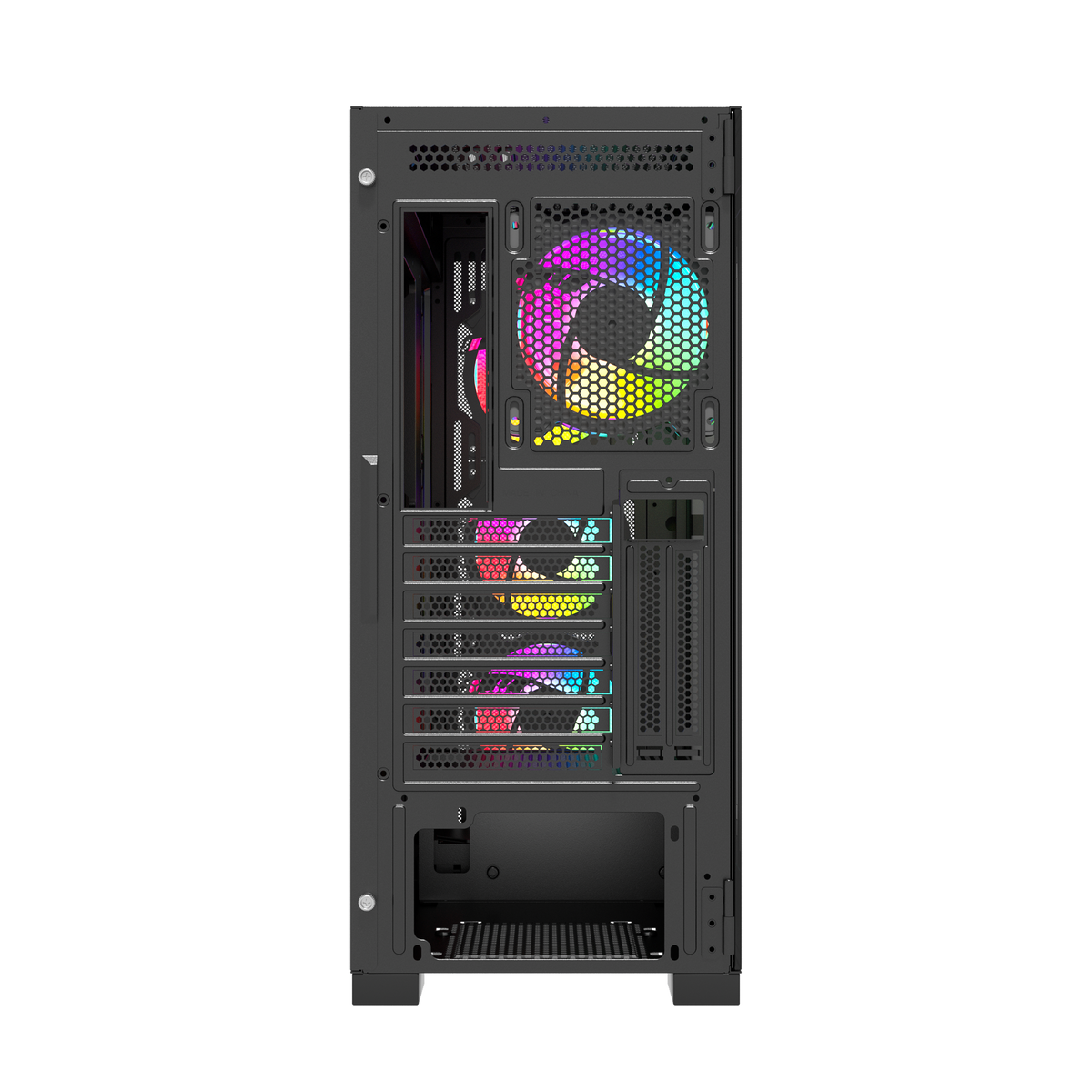 Raptor 290-XL ARCTIC HAWK RGB Mid Tower Case - Black - شركة القيم العالمية للحاسبات