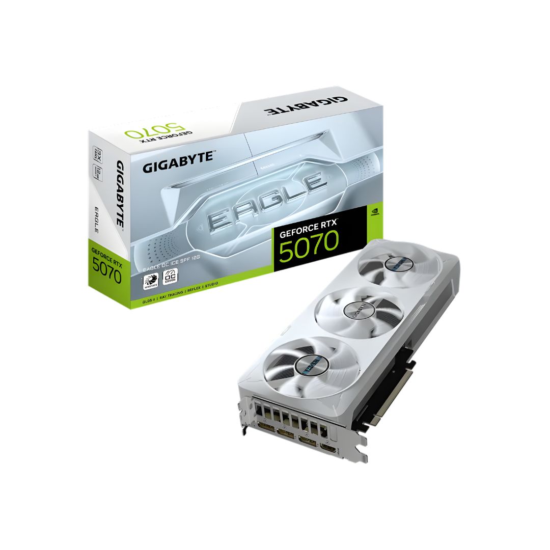 جيجابايت GeForce RTX™ 5070 EAGLE OC ICE بسعة 12GB