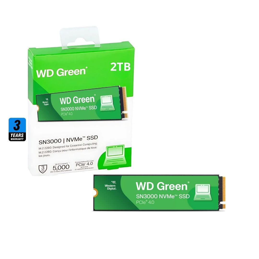 WD Green SN3000 2TB , 5000MB/s M.2 NVME , PCIe 4.0