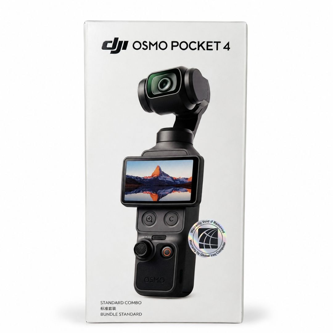 DJI Osmo Pocket 4 Standard Combo - كاميرا مثبتة (جيمبال) بحجم الجيب وتصوير 4K