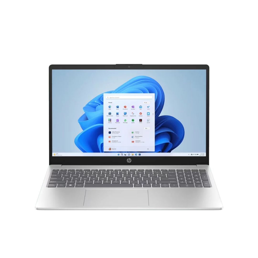 HP Laptop AI 15-fd2100TU, Intel Core Ultra 5-225U, RAM 16GB, SSD 512GB, Intel Graphics, 15.6 Inch FHD IPS, Natural Silver