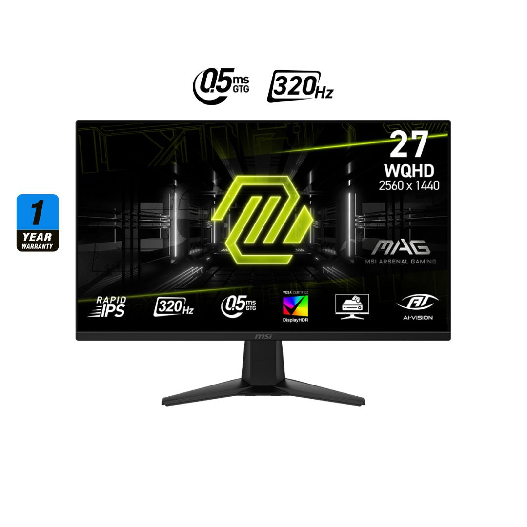 MSI MAG 275QF X32 27 inch, 2K (2560x1440) 320Hz 0.5Ms, Rapid IPS Flat, Monitor
