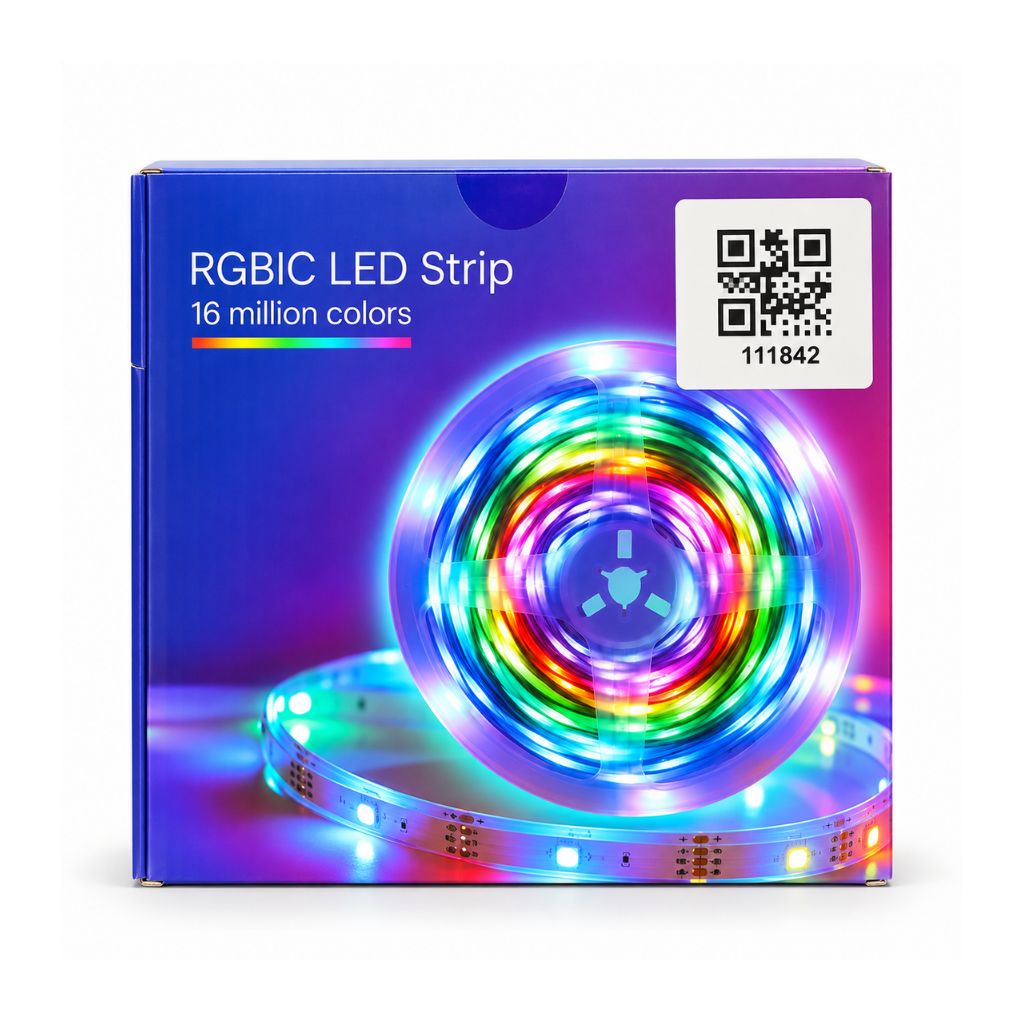 شريط إضاءة LED طراز Raptor بطول 10 أمتار بتقنية RGBIC
