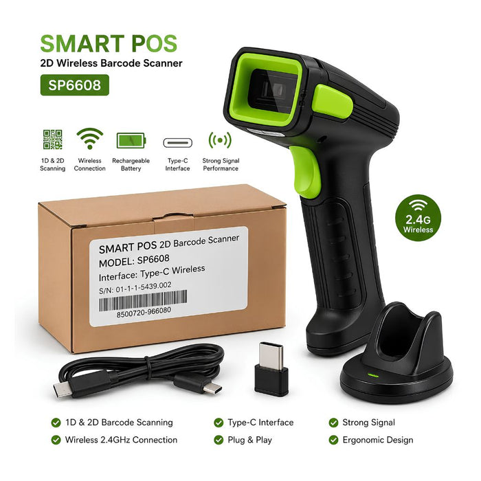 Haixun WL 6608 | Wireless 2D Handheld Barcode Scanner in Iraq