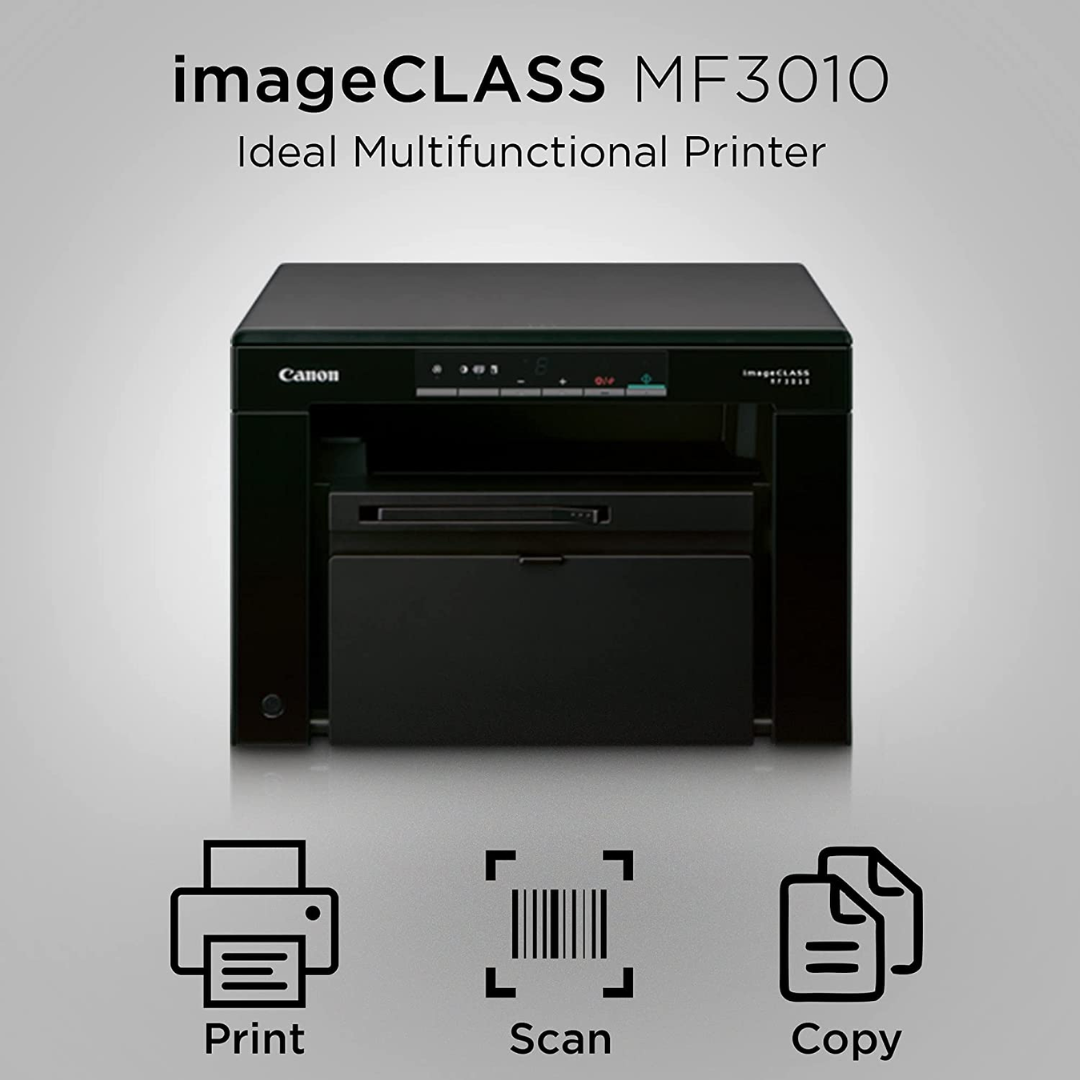 Canon i-SENSYS MF3010 Digital Multifunction Laser Printer Black & White with scanner